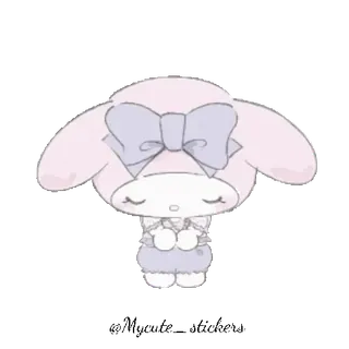 🐰 0cb273bd My Melody My Melody, Sanrio, Kawaii, Dễ thương, Nhân vật, Thỏ, Anime, Màu pastel telegram sticker