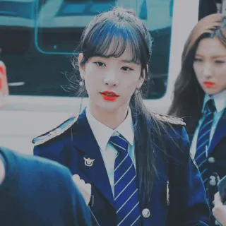 🇦🇱 44a4b53b politie, uniform, vrouw, agente, Koreaans telegram sticker