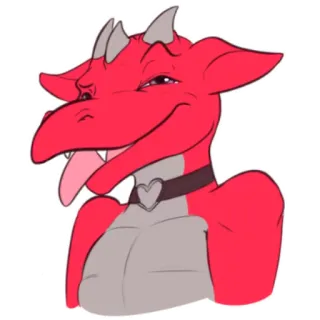 😝 0f35f149 龙, 兽人, 兽迷, 卡通, 幻想, 生物, 动物 telegram sticker