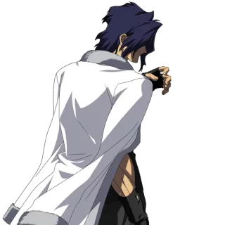 😔 952eab23 อนิเมะ, มังงะ, ตัวละคร, เสื้อโค้ท whatsapp sticker