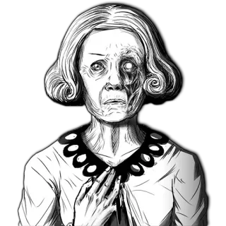 😢 7b913037 호러, 소름, 좀비, 언데드, 무서운, 괴물 whatsapp sticker