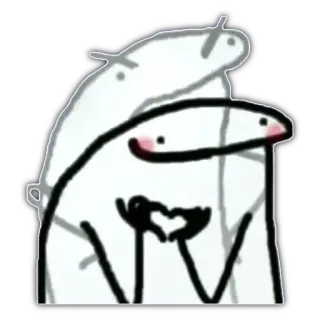 😠 a5529100 liefde, hart, streepmannetje, schattig, gebaar telegram sticker