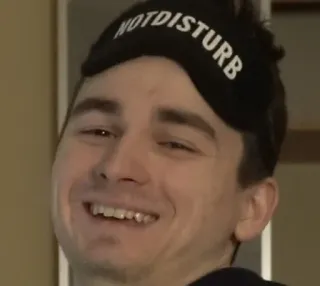 🌟 dcdcaf88 NOTDISTURB hombre, antifaz, sueño, descanso, no molestar, cara telegram sticker