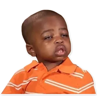 😴 1b62cdc7 triste, criança, meme, desapontado, chorando telegram sticker