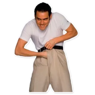 💦 74a9f7f9 homem, ofensivo, gesto, calças telegram sticker