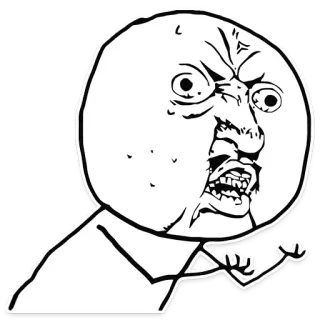 😫 625462b2 Meme, Arrabbiato, Rabbia, Meme di internet, Perché no telegram sticker