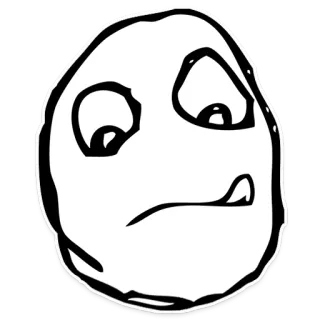 😋 7340dd0e Trollface, Meme, Meme di Internet, Umorismo, Faccia buffa, Espressione facciale telegram sticker