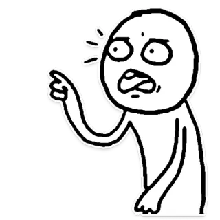 ☝️ cc6c59f9 Meme, Faccia, Indicare, Reazione, Internet, Espressione telegram sticker