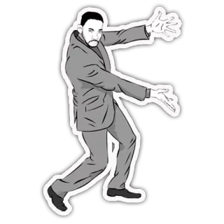 🙌 3285bdfb man, suit, gesture, dance, celebration telegram sticker