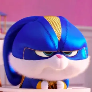 😤 1fc92234 Snowball The Secret Life of Pets 토끼, 애완 동물, 만화, 동물, 화난 telegram sticker