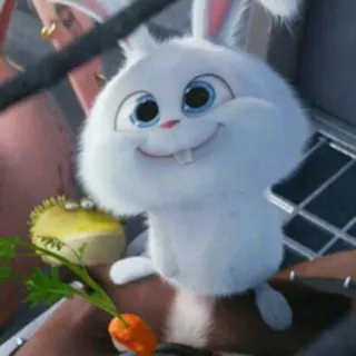 😀 3f04defd Snowball The Secret Life of Pets 토끼, 귀여운, 만화, 동물, 애완 동물, 애니메이션 telegram sticker