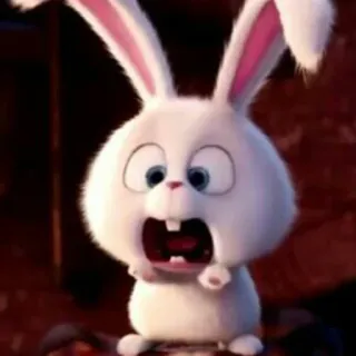 😱 bb5472dc Snowball The Secret Life of Pets 토끼, 만화, 동물, 애완 동물, 귀여운 telegram sticker