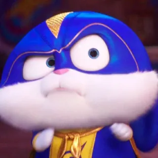 🧐 bd757e78 Snowball The Secret Life of Pets 토끼, 바니, 동물, 만화, 애완 동물, 화난, 악당 telegram sticker