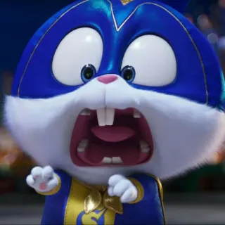 😲 cc09a05a Snowball The Secret Life of Pets 토끼, 만화, 애니메이션, 동물, 애완 동물 telegram sticker