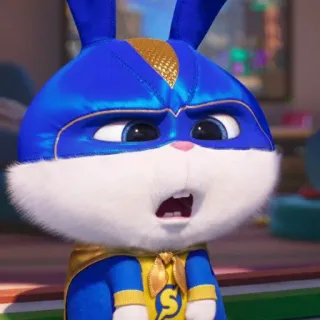 😲 dc37e4b6 Snowball The Secret Life of Pets 토끼, 바니, 슈퍼히어로, 만화, 애완동물, 동물 telegram sticker