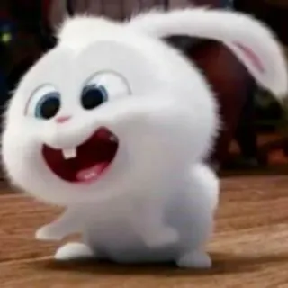 ☺️ f4f0821b Snowball The Secret Life of Pets 토끼, 귀여운, 애니메이션, 만화, 귀염 telegram sticker