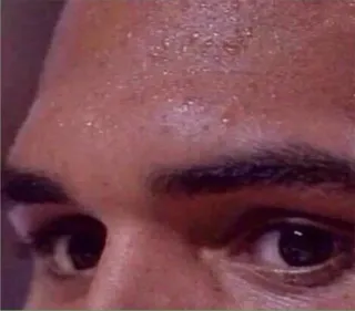 😨 a88c1104 sudore, preoccupato, ansioso, nervoso, intenso, stress, primo piano, occhi whatsapp sticker