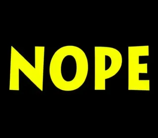 ❌ ca2ec3b3 NOPE no, rifiuto, respinta, no, negativo, parola, espressione whatsapp sticker