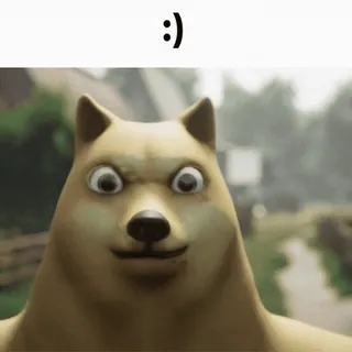 😈 82a1bef7 Doge :) 犬, ミーム, 動物, 面白い whatsapp sticker
