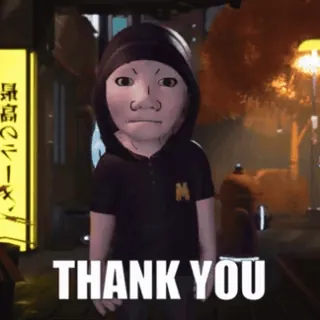 🙏 d690dca4 THANK YOU ありがとう, パーカー, M, 漫画, レンダリング whatsapp sticker