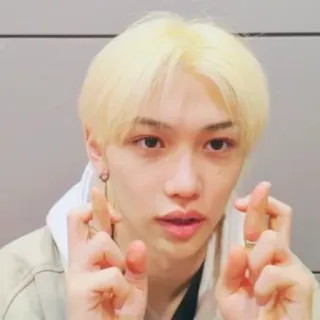 🤞 dedb7ecd Felix K-pop, Idol, Selebriti, Felix, Stray Kids telegram sticker