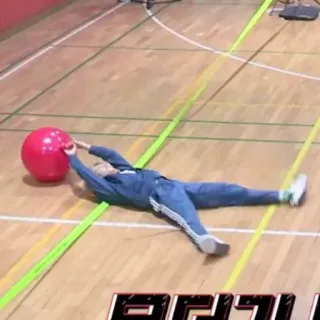 🕳 ebb56a58 달려라방탄 korea, latihan, gym, kebugaran, bola telegram sticker