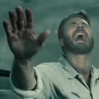 😂 3a7f9104 Chris Evans triste, piangere, attore, emotivo, arrabbiato telegram sticker