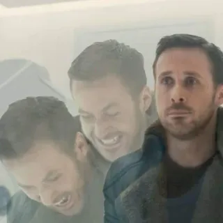 🙁 dc17eb7a Ryan Gosling attore, uomo, emozioni, espressione telegram sticker