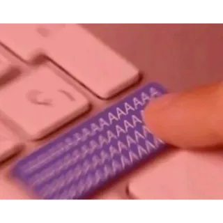 🤡 1a0bd57b AAAAAAAAAAAA keyboard, komputer, teknologi, huruf, jari, menekan telegram sticker