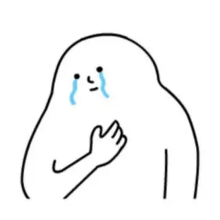 🤡 984c0390 menangis, sedih, kartun, emosi, sederhana telegram sticker