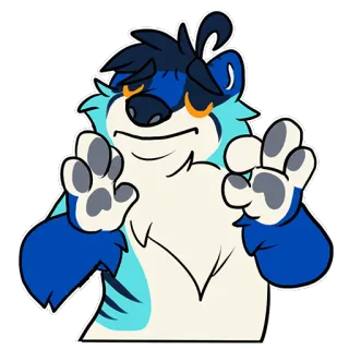👌 c3493ef3 furry, anthro, animal, character, ok gesture, cute telegram sticker