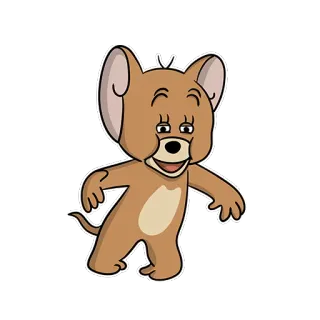 😕 36262aaf Jerry cartoon, mouse, animal, character, cute whatsapp sticker