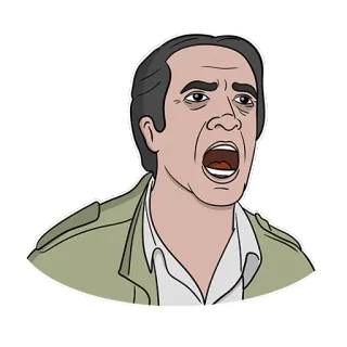 😩 eb3e4448 meme, Nicolas Cage, screaming, face, actor, expression, shocked whatsapp sticker