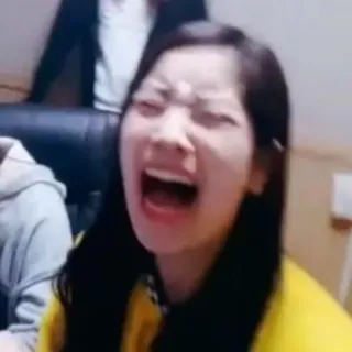 😂 8912fbc0 biểu cảm khuôn mặt, tiếng thét, người, phụ nữ, cảm xúc telegram sticker