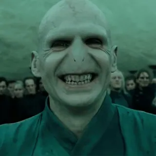 😁 26a3941e Voldemort Harry Potter magia, mal, mago, artes oscuras, villano whatsapp sticker