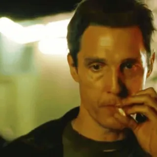🚬 56b8c697 Matthew McConaughey True Detective cigarrillo, fumar, detective, actor, hombre whatsapp sticker