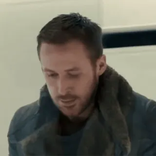 😫 920ade11 Ryan Gosling Blade Runner 2049 actor, película, película, ciencia ficción whatsapp sticker