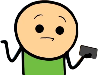 🤔 0cfa1a05 Cyanide and Happiness, การ์ตูน, สติกเกอร์, สับสน, มีม telegram sticker