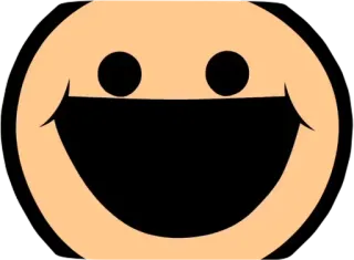 😄 a6c69917 ยิ้ม, อิโมจิ, การ์ตูน, มีความสุข, เรียบง่าย telegram sticker