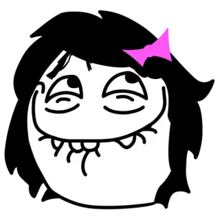 π e6172811 meme, funny, face, troll, internet whatsapp sticker
