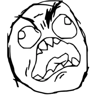 π« e95a47ef rage, meme, internet, funny, expression whatsapp sticker