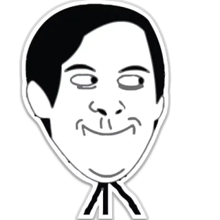 π ef4adecd Tobey Maguire Spider-Man meme, funny, actor, smile, face whatsapp sticker