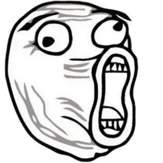π f3a92582 meme, rageface, funny, internet, expression whatsapp sticker