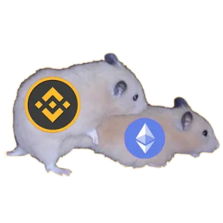 👨‍❤️‍💋‍👨 1dced03b hamster, crypto, binance, ethereum, meme, lucu telegram sticker