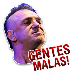 🔪 1fa492e9 Gentes Malas! 人々, 顔, 表情, 男, スペイン語 telegram sticker