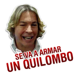 😌 970f66ad SE VA A ARMAR UN QUILOMBO telegram sticker