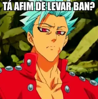 😠 91c99b67 Ban Seven Deadly Sins TÁ AFIM DE LEVAR BAN? Anime, Manga, Karakter, Ban, Seven Deadly Sins whatsapp sticker
