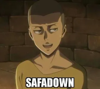 😏 ba590eec SAFADOWN Anime, Manga, Meme, Karakter, Ekspresi whatsapp sticker