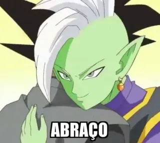 🤜 c5f12c69 Zamasu Dragon Ball Super ABRAÇO zamasu, dragon ball super, anime, peluk, abraço whatsapp sticker