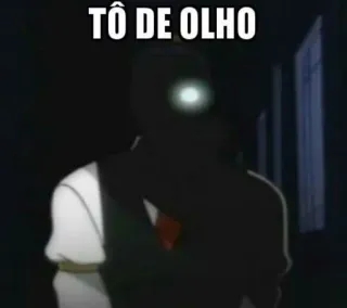 💀 e72cf05a TÔ DE OLHO mengawasi, pertanda buruk, bayangan, mengintai, ancaman whatsapp sticker